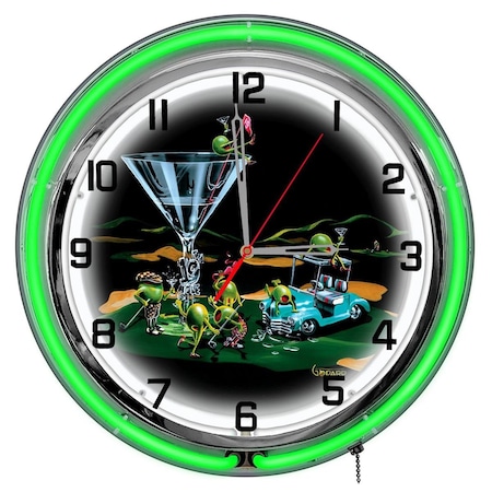 Continuum 19Th Hole 18 ft. Neon Clock CO117451